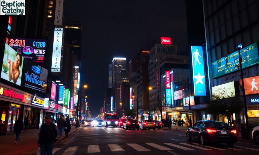 Funny City Lights Captions For Urban Vibes
