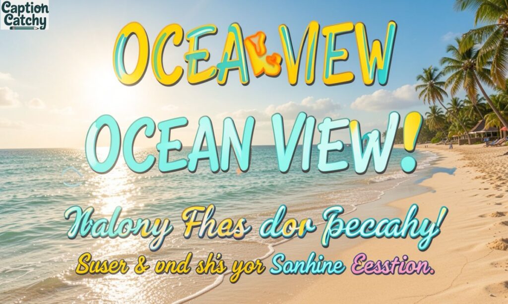 Ocean View Captions For Instagram post
