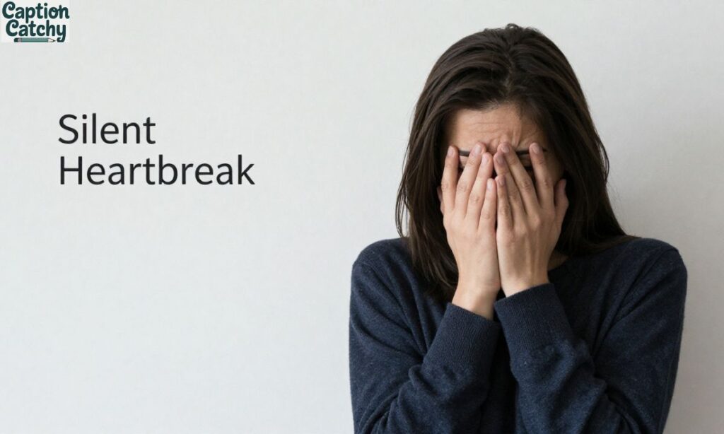 Silent Heartbreak Captions for Instagram post
