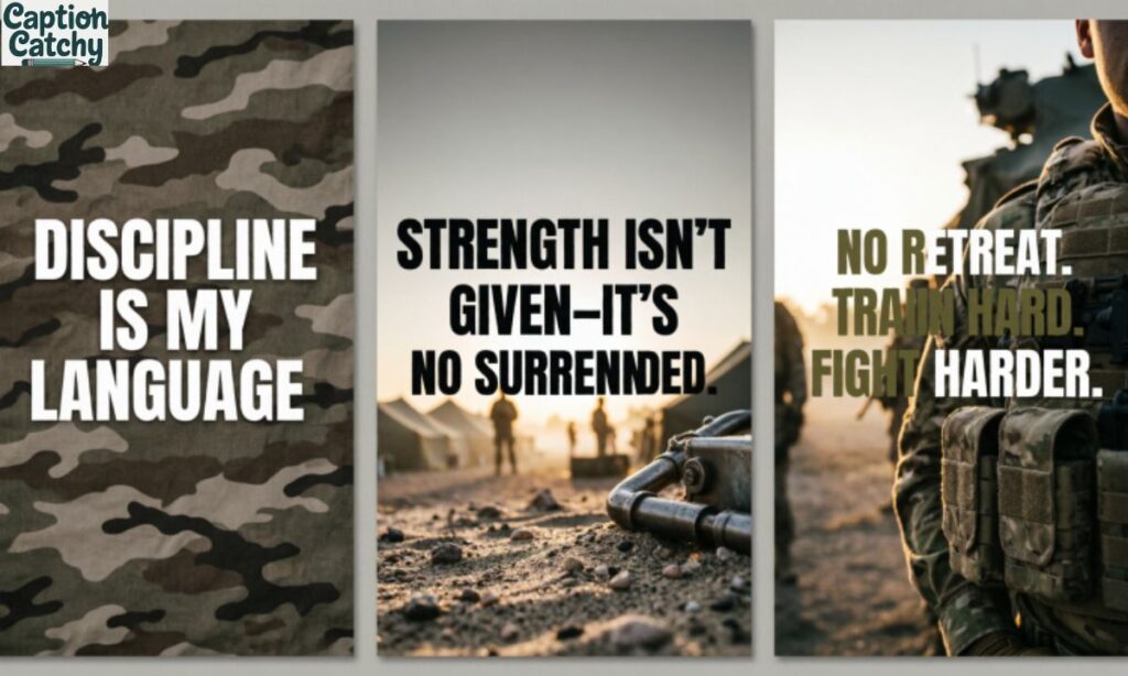 Army Attitude Captions For Instagram

