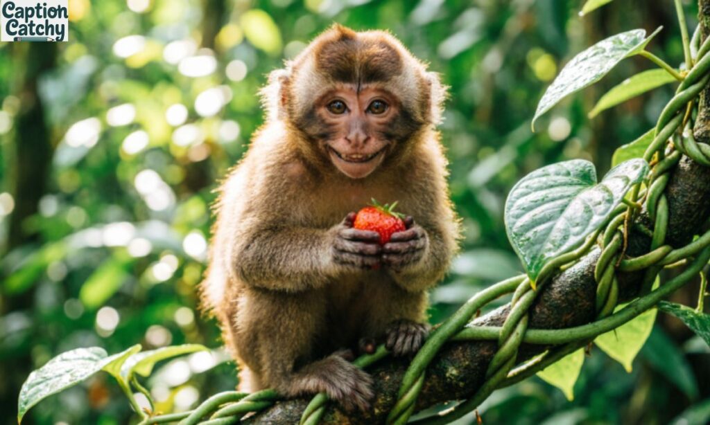Cute Monkey Captions for Instagram post
