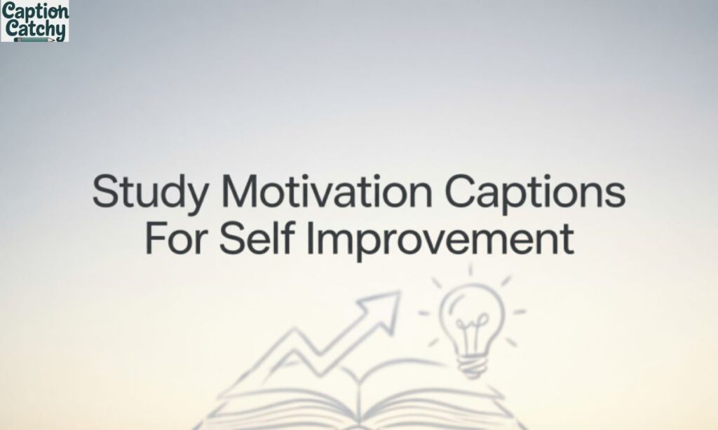 Study Motivation Captions For Self Improvement
