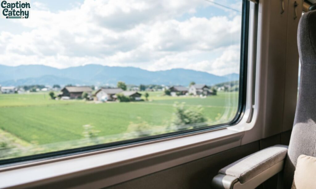 Train Window Seat Captions For Instagram post