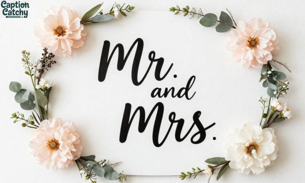Cute Mr. And Mrs. Captions For Instagram post