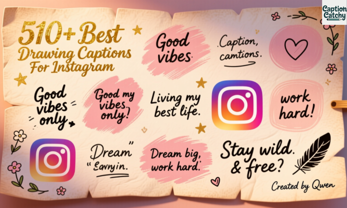 510+Best Drawing Captions For Instagram 