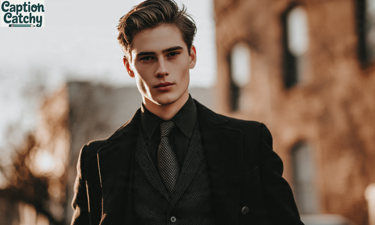 Black Suit Captions For Instagram For Boys
