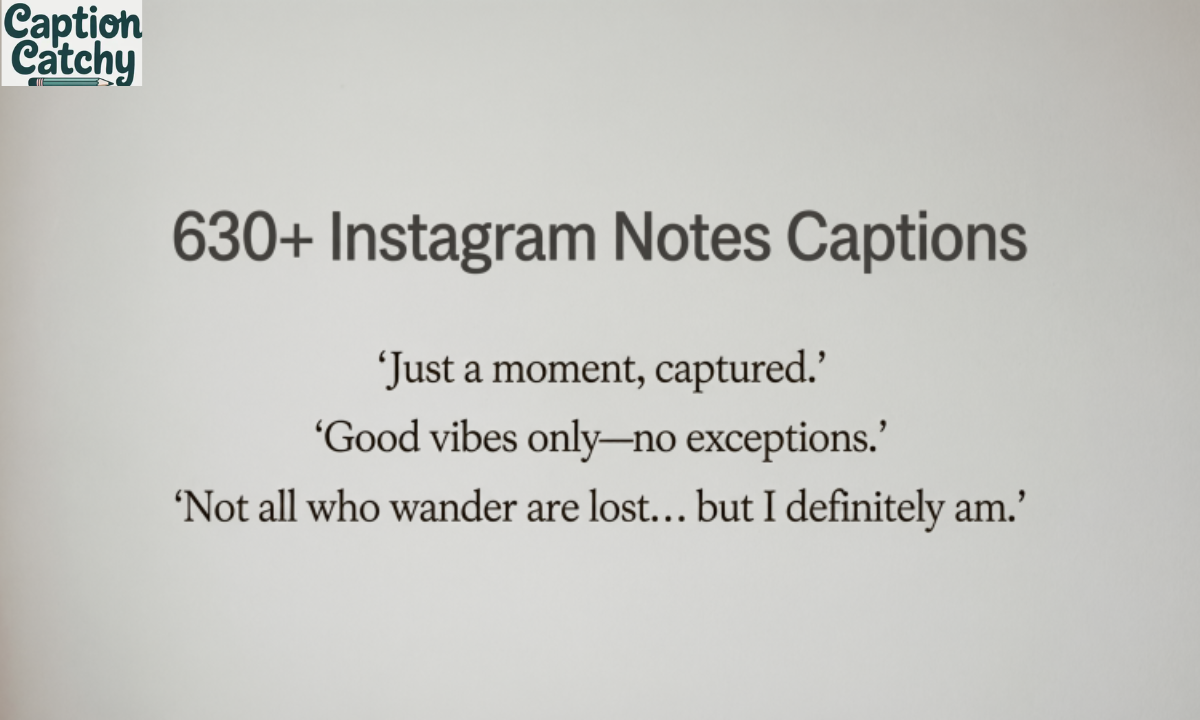 Instagram Notes Captions